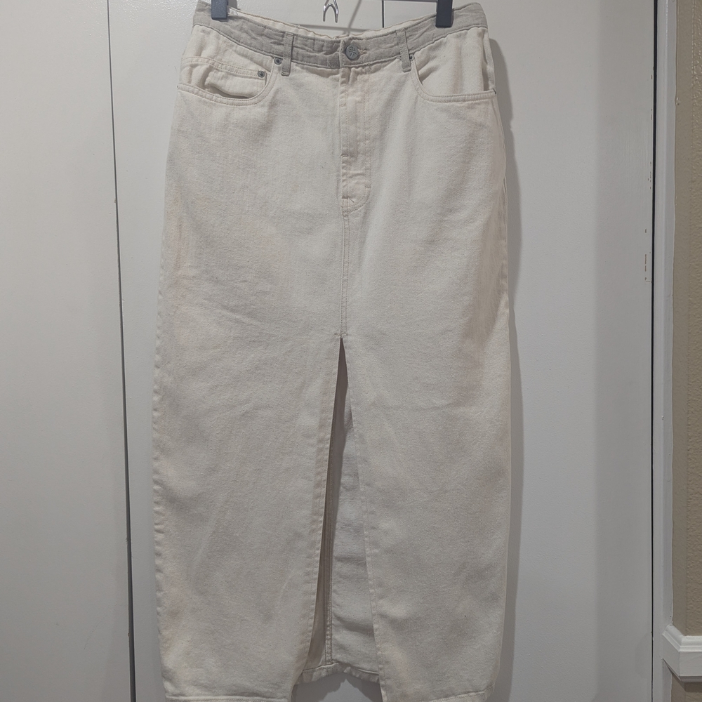 Calvin Klein Beige Denim Skirt